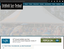 Tablet Screenshot of litchfieldjazzfest.com